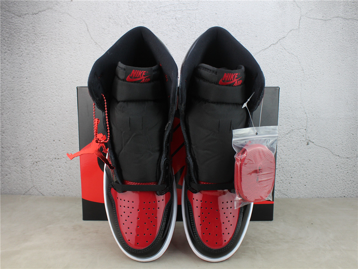 LJR Batch Air Jordan 1 Retro High OG Bred Patent 555088-063